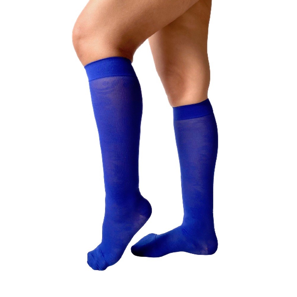 Stylish light compression kneehigh to relieve heavy, swollen legs