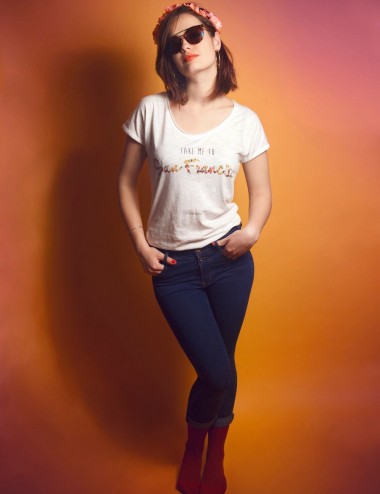 Walleriana t-shirt - organic cotton, flattering cut, made in France, San Francisco